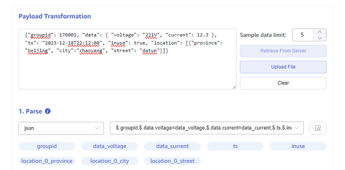 JSON parsing