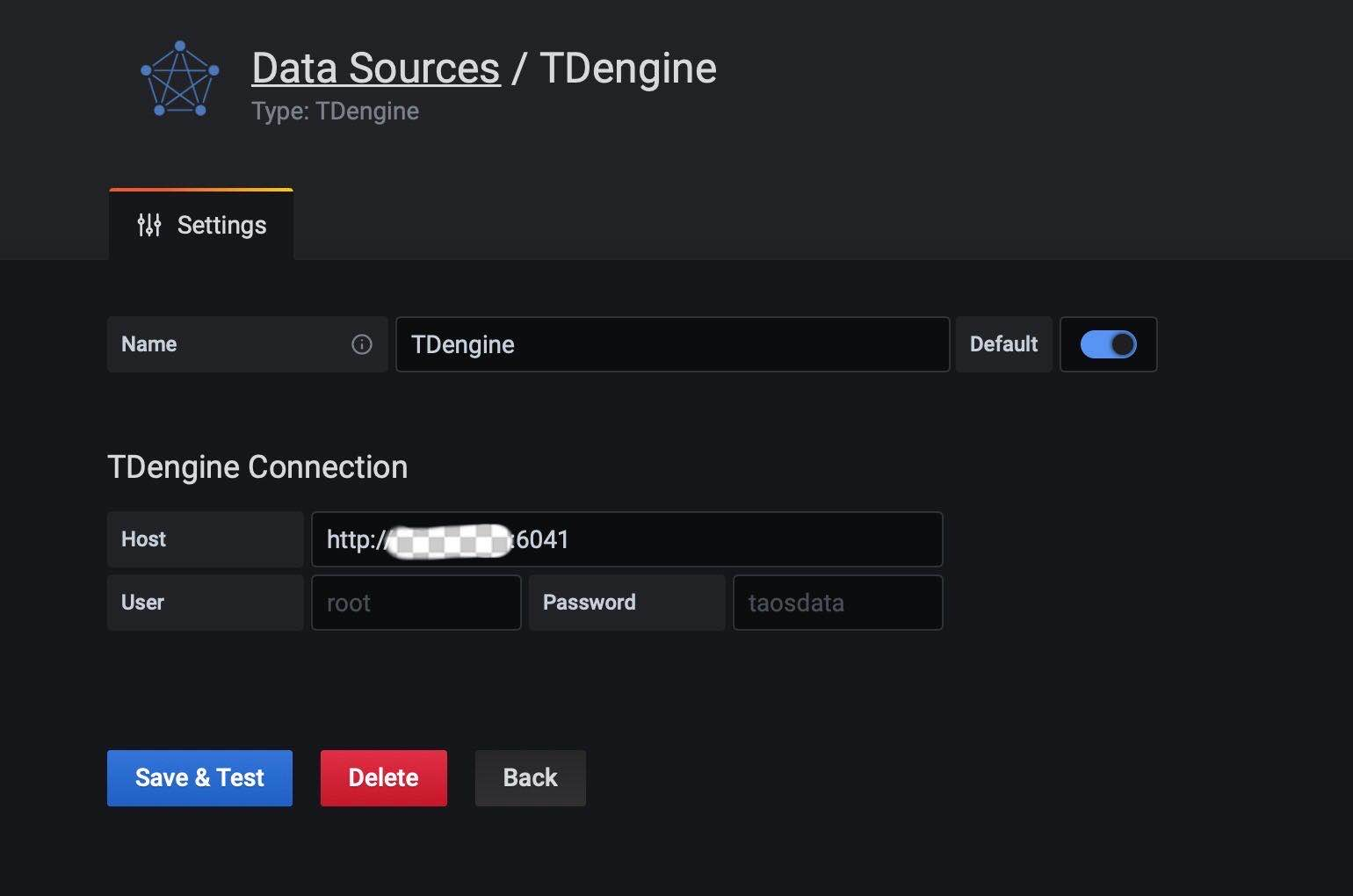 TDengine Database TDinsight plugin add database 3