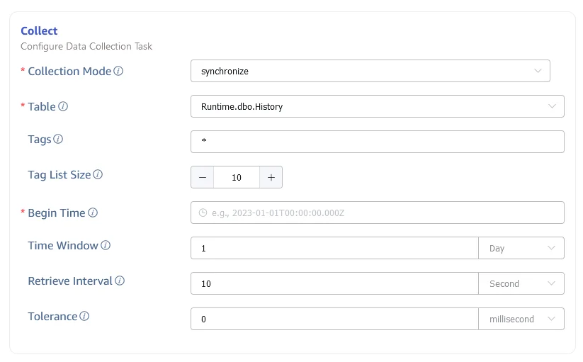 Synchronize historical data