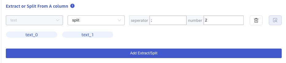 Extract or split from column