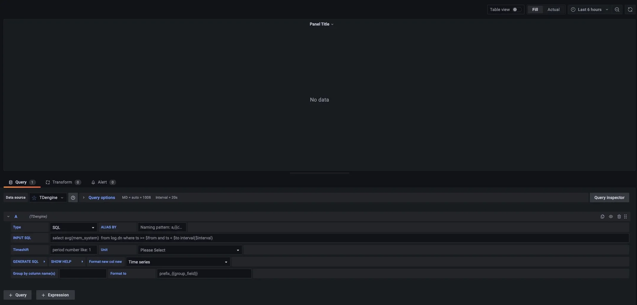 Create a dashboard
