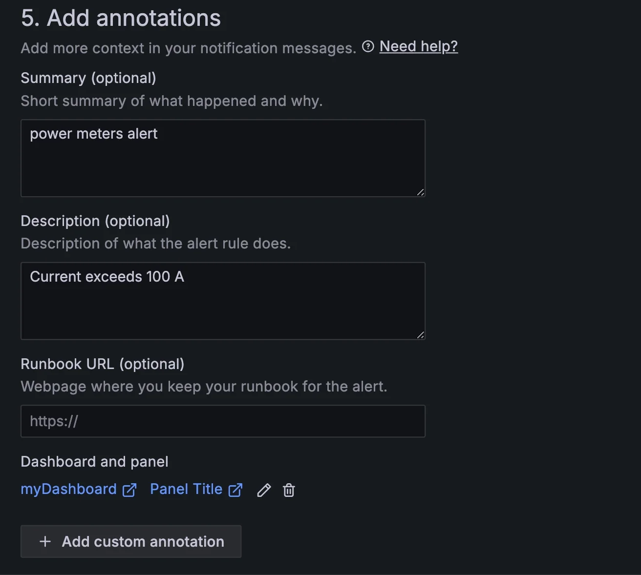 Configure annotations