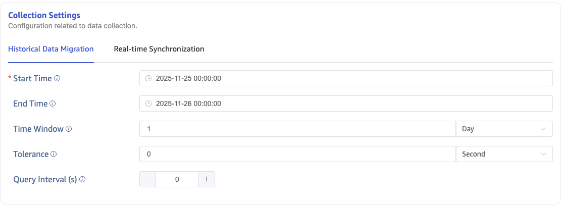 Migrate historical data