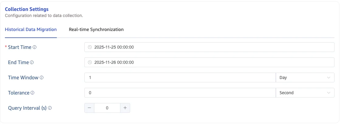 Migrate historical data