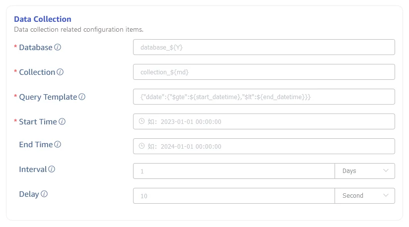 Configure data collection