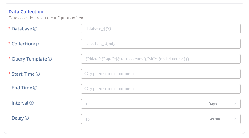 Configure data collection