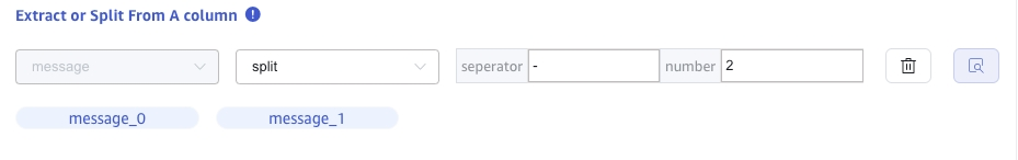 Extract or split from column
