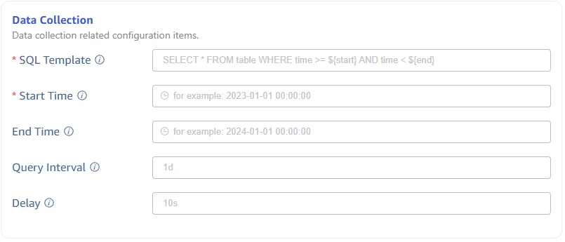 Configure data collection
