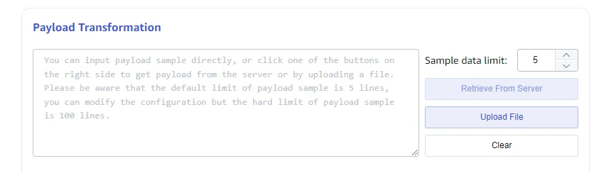Sample data