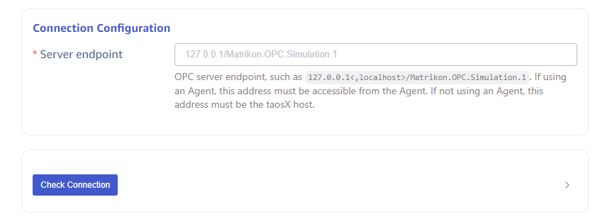 Configure connection information