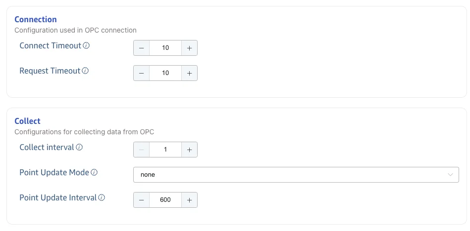 Configure collection settings