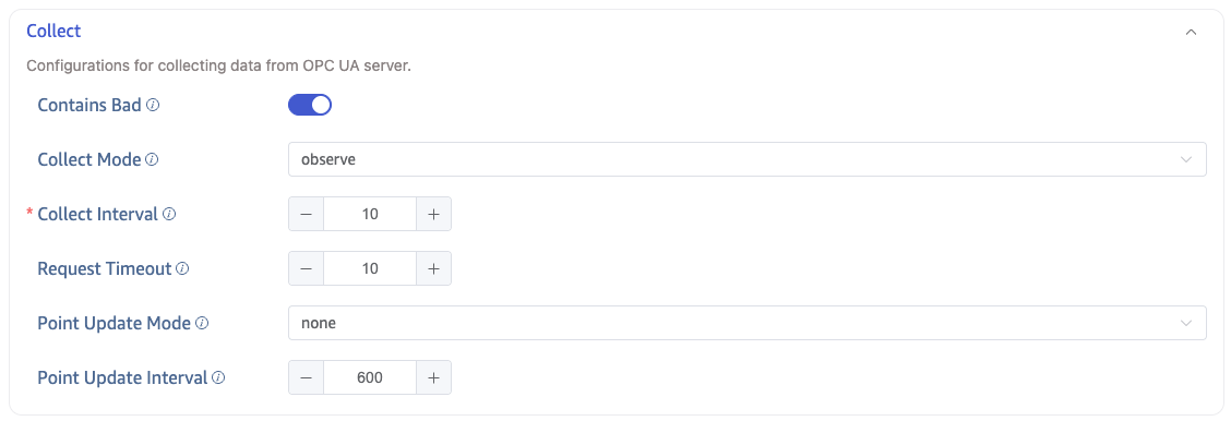 Configure collection settings