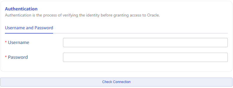 Configure authentication information