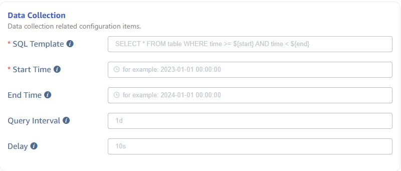 Configure data collection