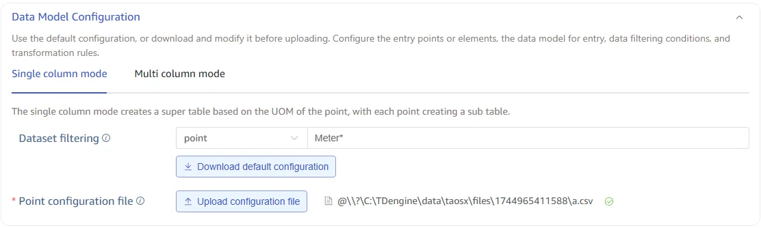 Data Model Configuration