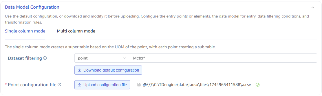 Data Model Configuration