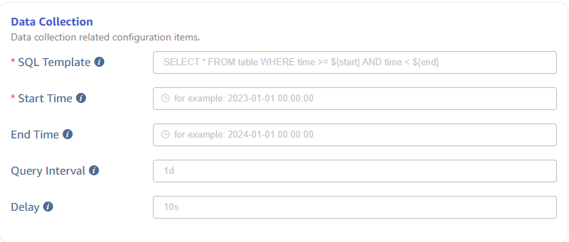 Configure data collection