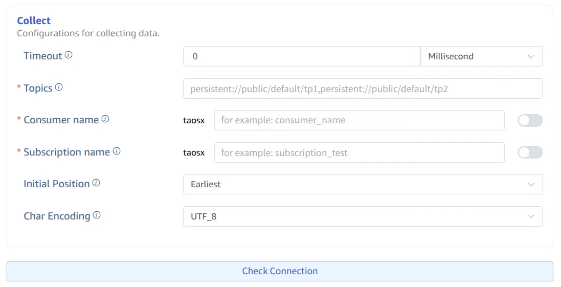 Configure collection settings