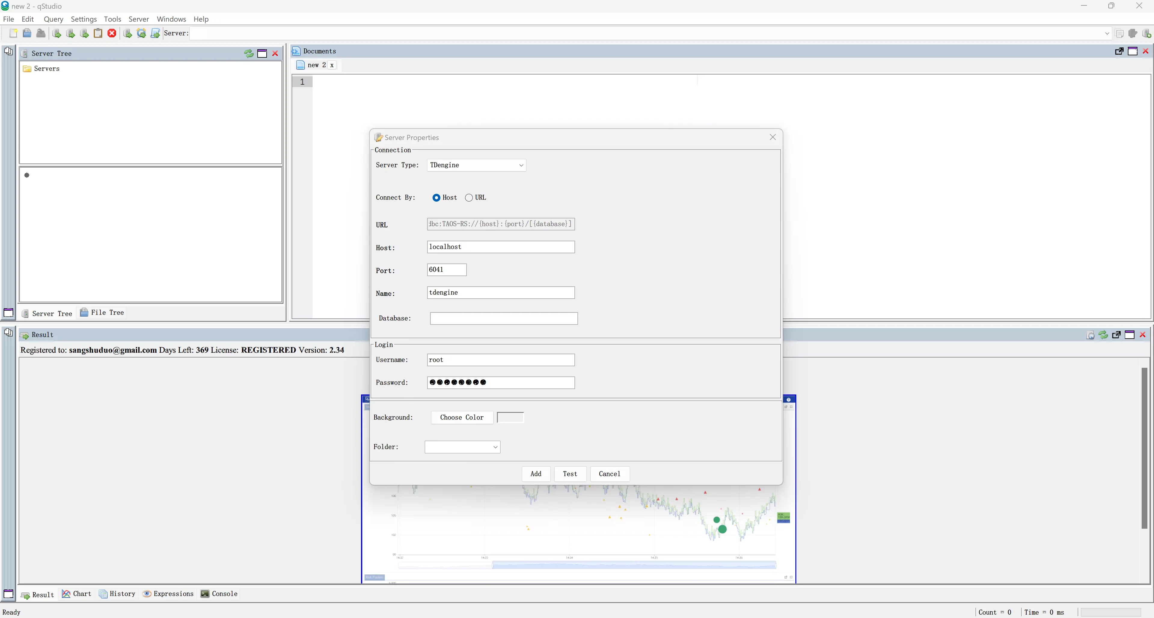 Add TDengine server in qStudio