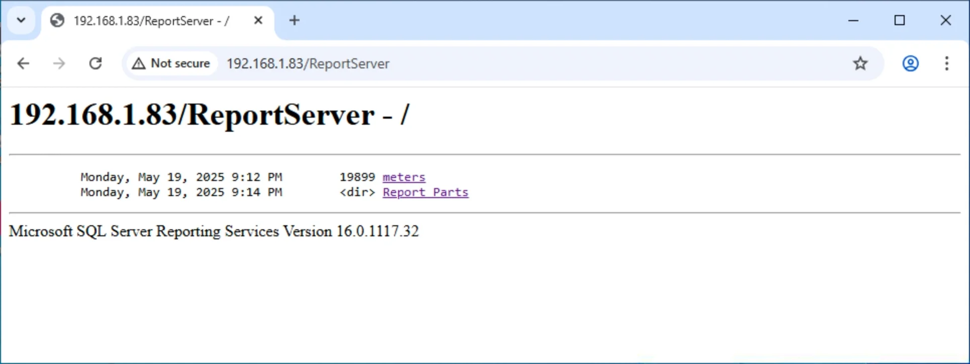 See report files on server