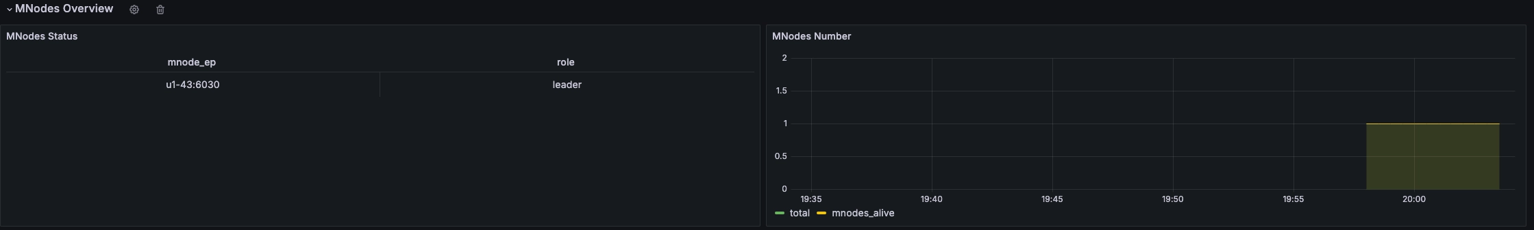 Mnode overview section