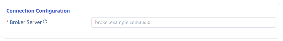 Configure connection information